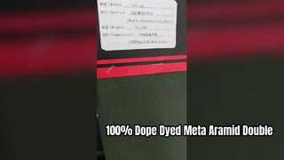 Tecido de malha 100% com nervuras duplas meta aramida tingida com narcótico