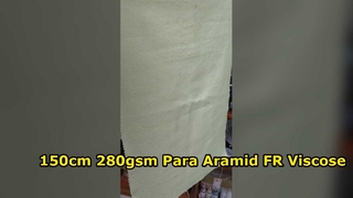 150cm 280gsm Para Aramid FR Viscose Poliéster Misturado Tecido de roupa de trabalho resistente ao fogo'