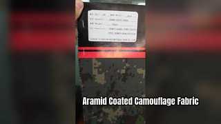 Tecido de camuflagem revestido de aramida