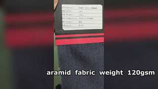 peso do tecido de aramida 120gsm 50% meta aramida, 50% viscose retardante de chama