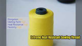 Resistência térmica resistente da linha de costura de Para Aramid