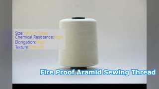 Costura industrial resistente ao calor da linha Meta Aramida