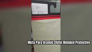 Tecido protetor misturado de quitina Meta Para Aramid