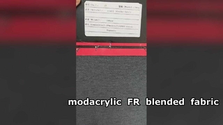 Tecido misturado retardador de chama modacrílico
