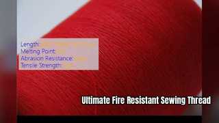 Fogo de Meta Aramid - linha de costura resistente de grande resistência