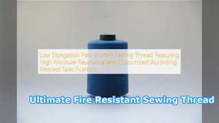 Fogo de grande resistência da linha de costura de Para Aramid - resistente