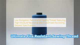 Linha de costura resistente ao fogo de alta resistência do Para Aramid