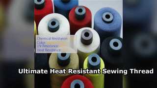 Força resistente ao calor industrial da linha de costura de aramida