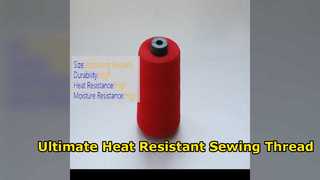 Linha de costura de aramida de alta resistência para calor extremo