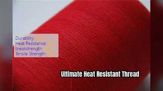 Linha de costura de alta resistência à prova de fogo para aramida