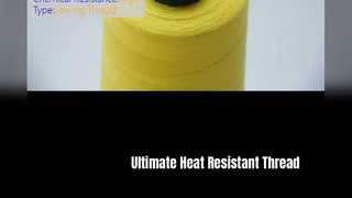 Linha de costura forte para aramida adequada para fabricação de trajes de bombeiro e equipamentos de proteção de alta temperatura