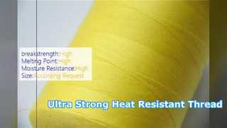 Linha de costura resistente do Pará Aramid resistente ao calor