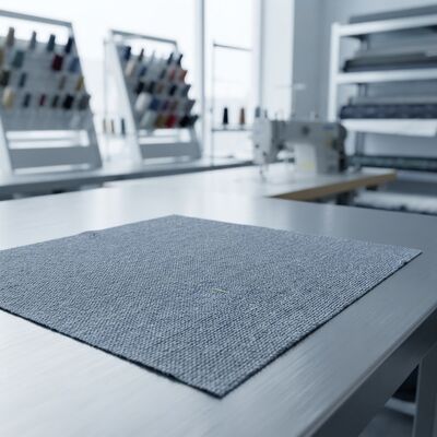 Tecido de malha de meta-aramida resistente ao calor de 200gm 180cm Largura para vestuário de proteção
