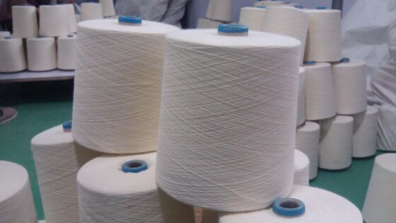 Fio de viscose Lenzing de cor branca 1,5 kg por cone Opções de cores de fio personalizado sob medida para necessidades de fabricação têxtil