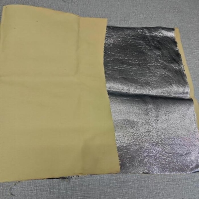 A cor natural 100% Para Aramid aluminizou a tecelagem do cetim da tela