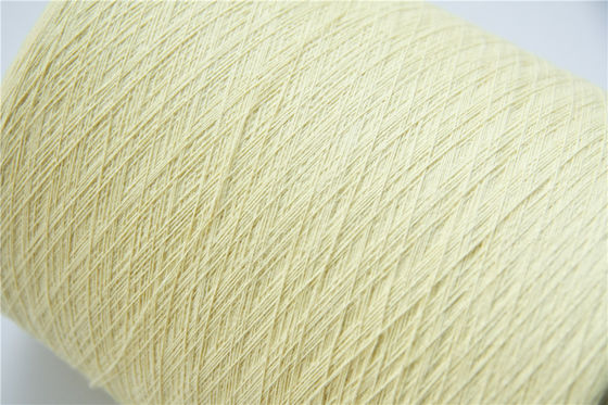 66 TEX Para Aramid Fiber Yarn Ne18/2 amarelo cru para luvas resistentes cortadas