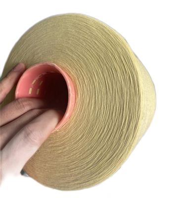 66 TEX Para Aramid Fiber Yarn Ne18/2 amarelo cru para luvas resistentes cortadas