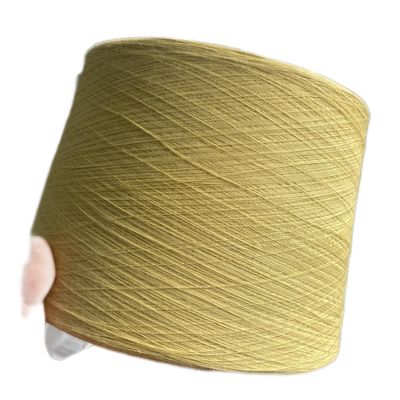 66 TEX Para Aramid Fiber Yarn Ne18/2 amarelo cru para luvas resistentes cortadas