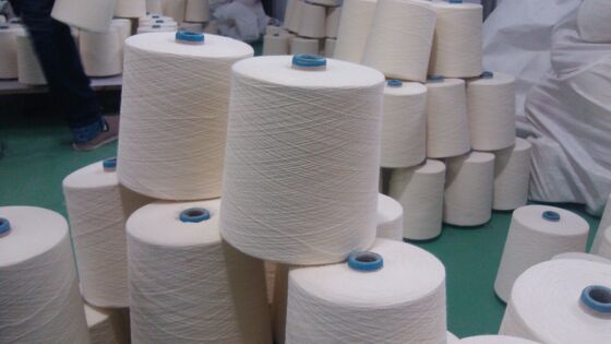 Fio Ne20/2 amarelo cru de 100% Para Aramid