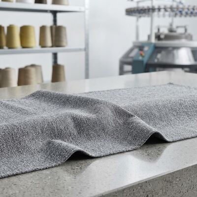 Tecido de malha de meta-aramida resistente ao calor de 200gm 180cm Largura para vestuário de proteção