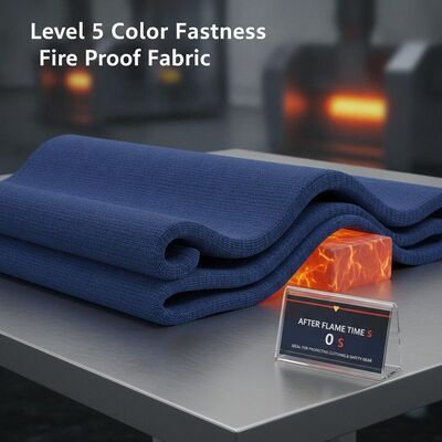 Nível 5 resistência à cor tecido à prova de fogo com duração de ignição 0 S ideal para a fabricação de vestuário de protecção e equipamento de segurança