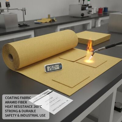 Tecido de revestimento Tecido de aramida Resistência ao calor 260 graus Material resistente e durável Ideal para vestuário de segurança e industrial