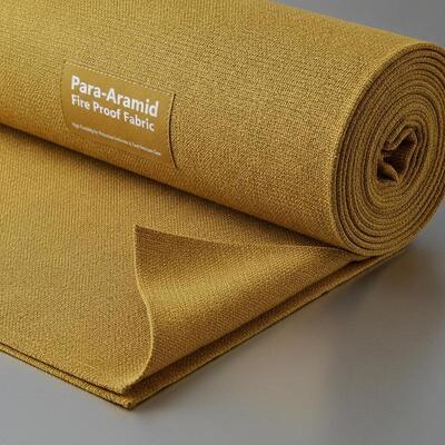 Tecido para-aramídeo à prova de fogo Tecido de elevada flexibilidade Adequado para uniformes de protecção e equipamento resistente ao calor