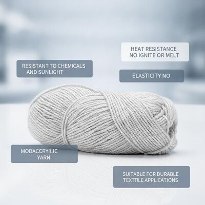 Resistente a produtos químicos e à luz solar Resistente ao calor Não ignição ou derretimento Elasticidade Não adequado para aplicações têxteis duradouras