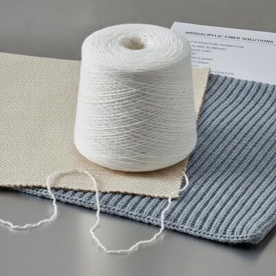 Modacrílico de baixa absorção de umidade Modacrílico de fibras de linha Modacrílico concebido para soluções têxteis de tecidos e malhas