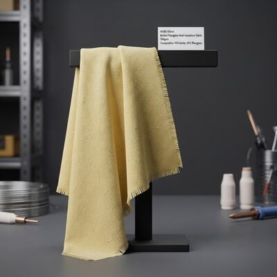 Tecido isolante térmico de fibra de vidro Kevlar com resistência a altas temperaturas, retardador de chama e resistência a rasgos