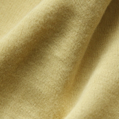 Amarelo cru da tela de EN388 200gsm 100% Para Aramid para anti luvas cortadas 1.6m 1.8m