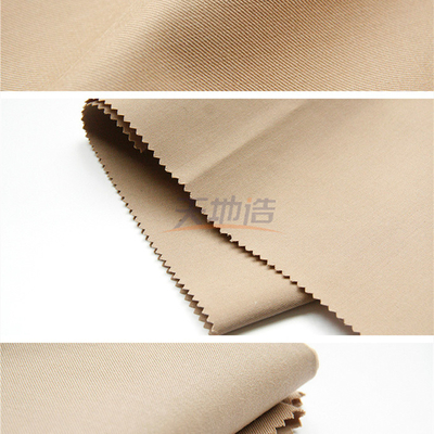 Tela de Aramid do meta da sarja com roupa caqui do arco do Spandex 160gsm anti para o petróleo