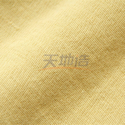 Amarelo cru da tela 220gsm de 100% Para Aramid para facada do anti corte das luvas a anti