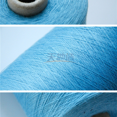 Ne33/2 o meta Aramid misturou azul-céu do fio para o produto químico do óleo