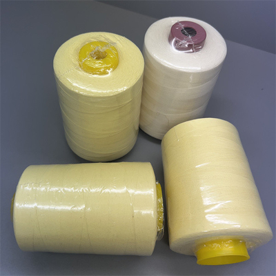 60 TEX Ne 30/3 de amarelo cru da linha de costura de Para Aramid com de grande resistência