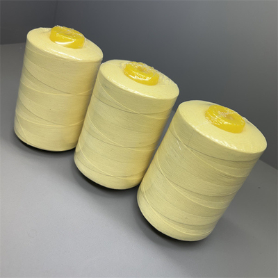 Amarelo cru da linha de costura NFPA1971 de Ne20/3 Para Aramid para a correia transportadora industrial