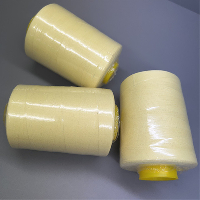 Amarelo cru da linha de costura NFPA1971 de Ne20/3 Para Aramid para a correia transportadora industrial
