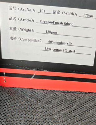 Tecido Modacrílico Material Retardante de Chama Inerente para Uniformes de Trabalho de Proteção