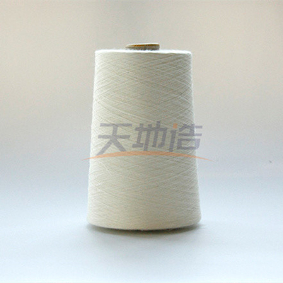 Fio branco de Aramid do meta Ne35/2 para a tecelagem ou o Kintting